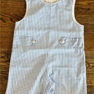 The Proper Peony Blue and White Checkered Sleeveless Jon Jon